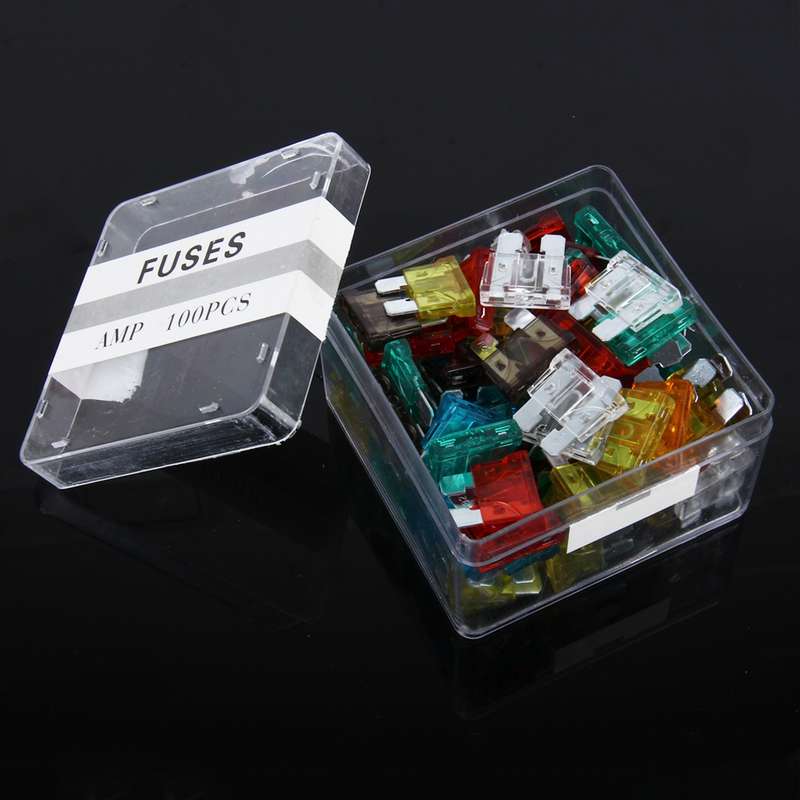 100 PCS 5Amp 7.5Amp 10Amp 15Amp 20Amp 25Amp 30Amp Add-a-circuit Fuse Tap Adapter Blade Fuse Holder(B