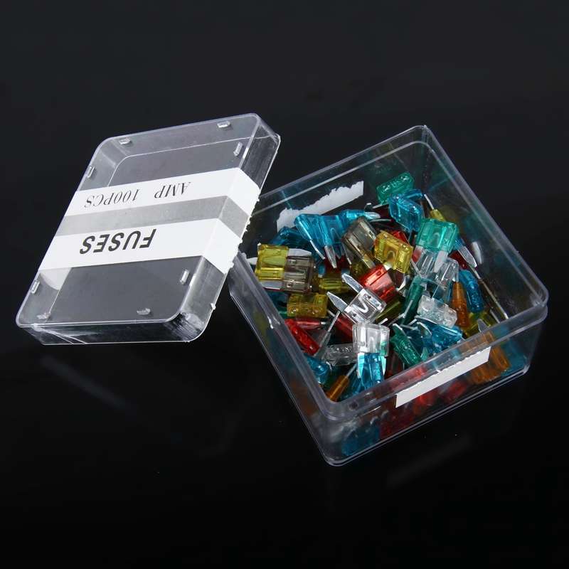 100 PCS 5Amp 7.5Amp 10Amp 15Amp 20Amp 25Amp 30Amp Add-a-circuit Fuse Tap Adapter Blade Fuse Holder(M