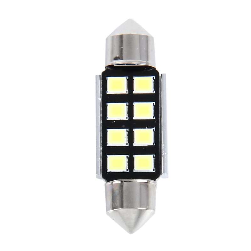 2 PCS 3W 200 LM 6000K 36MM 8 SMD-2835 LEDs Bicuspid Port Decoding Car Dome Lamp LED Reading Light, D