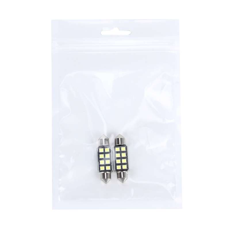 2 PCS 3W 200 LM 6000K 36MM 8 SMD-2835 LEDs Bicuspid Port Decoding Car Dome Lamp LED Reading Light, D