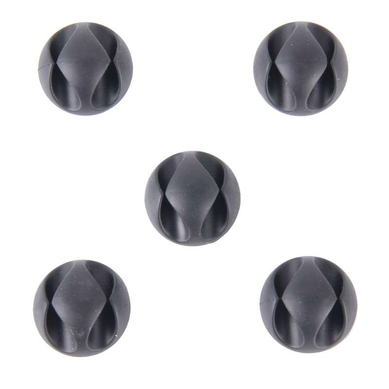 5 PCS Double Hole Cable Clips, Cable Management System and Cord Organizer Solution(Black)
