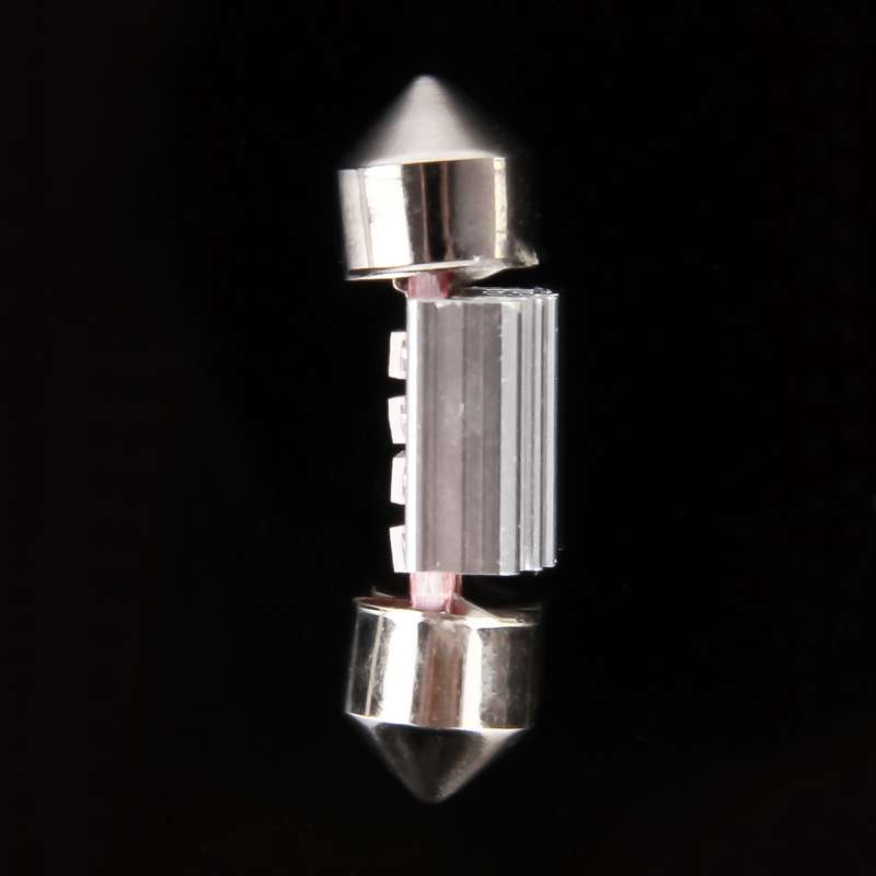 2 PCS 2W 100 LM 6000K 31MM 4 SMD-7020 LEDs Bicuspid Port Decoding Car Dome Lamp LED Reading Light, D