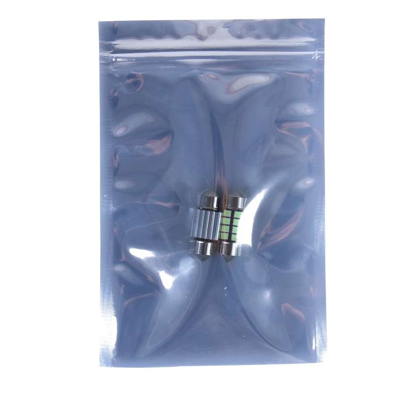 2 PCS DC 12V 2W 36MM 8 SMD-3528 LEDs Bicuspid Port Decoding Car Dome Lamp LED Reading Light(Ice Blue