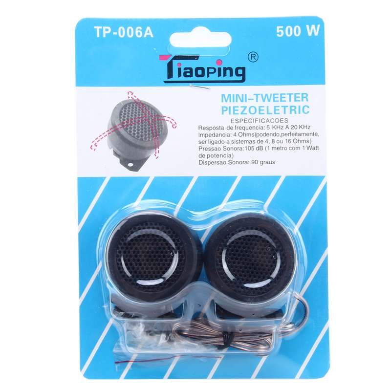 2 PCS 5KHZ-20KHZ Mini Piezo Electric Tweeters for Cars