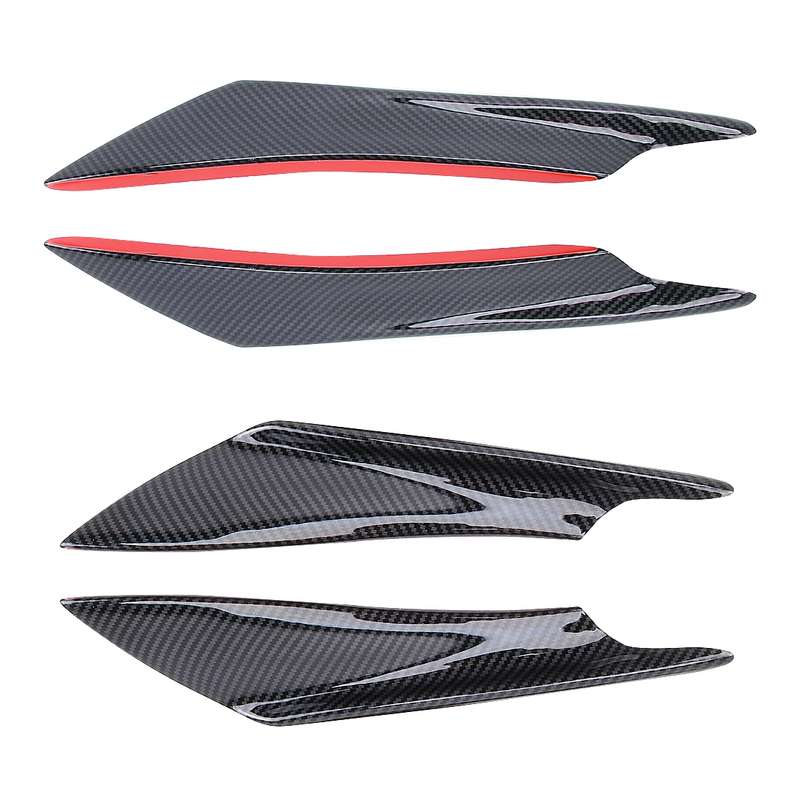 4 PCS Car-Styling Flank Decorative Sticker(Black Carbon Fiber)