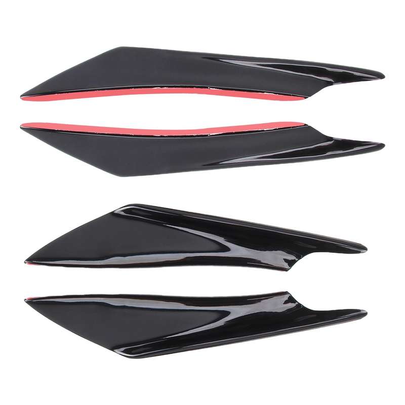 4 PCS Car-Styling Flank Decorative Sticker(Black Carbon Fiber)
