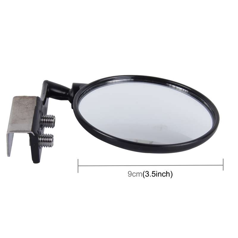 Vehicle Front Blind Area Wide-angle Adjustable Left Side Observation Mirror (Black)