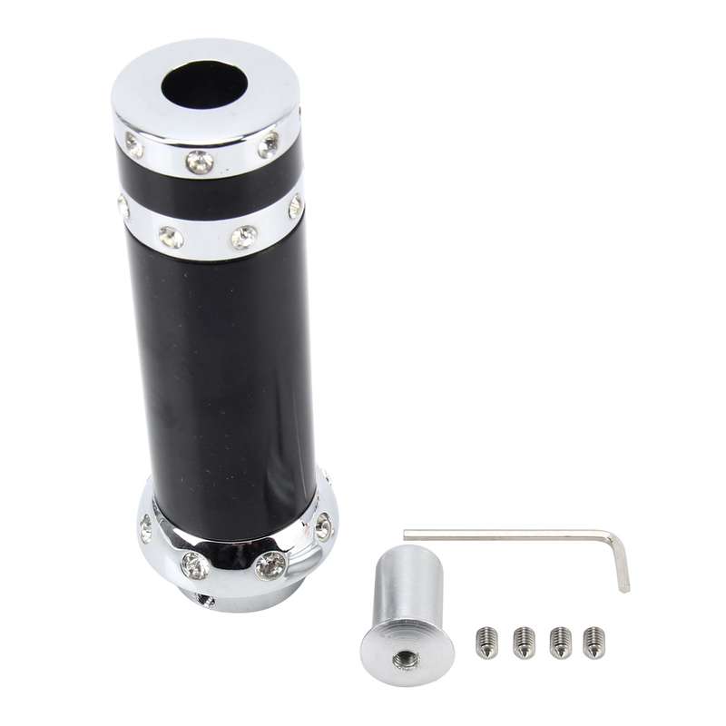 Universal Aluminum Silver Black Decorative Strip Hand Brake Lever Hand Brake Cover Grips Hand Brake