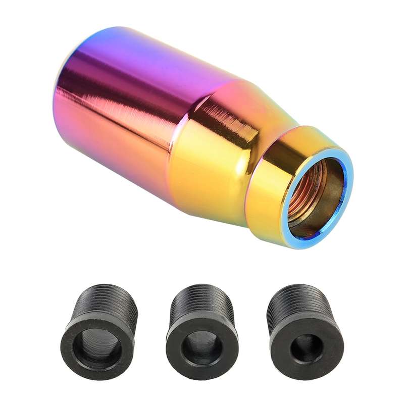 Universal Car Modified Gear Shift Knob Solid Color Smooth Auto Transmission Shift Lever Knob with Th
