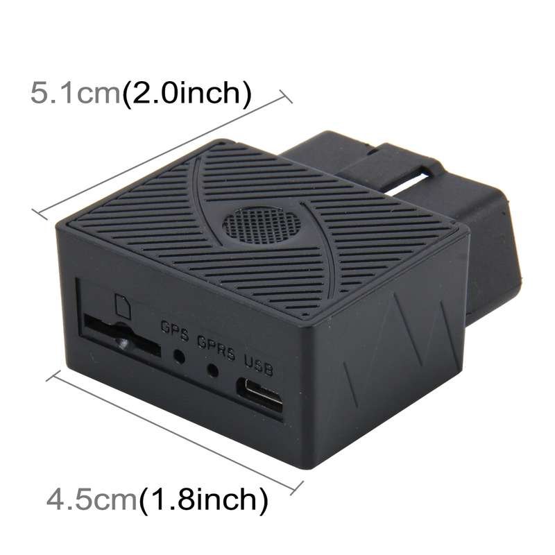 OBD GPS Vehicle Positioning Device(GPS+2G GSM+SMS / GPRS) Quad-band System Supports Electronic Fence