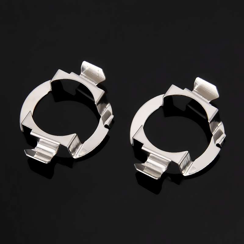 TK-123 1 Pair H7 LED Headlight Bulb Base Retainer Holder Adapter, For Audi: A3, A4L, A6L; Buick: Reg