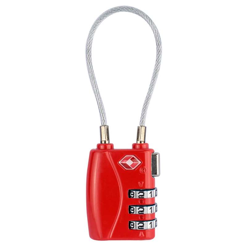 JASIT TSA719 Zinc Alloy 3-Digit Password TSA Lock Travel Luggage Padlock(Blue)