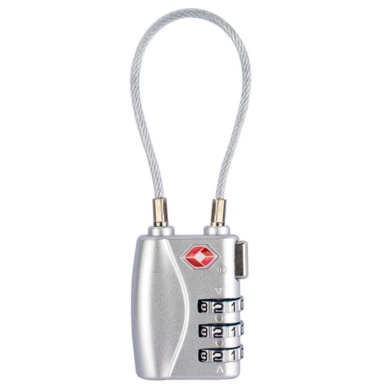 JASIT TSA719 Zinc Alloy 3-Digit Password TSA Lock Travel Luggage Padlock(Blue)