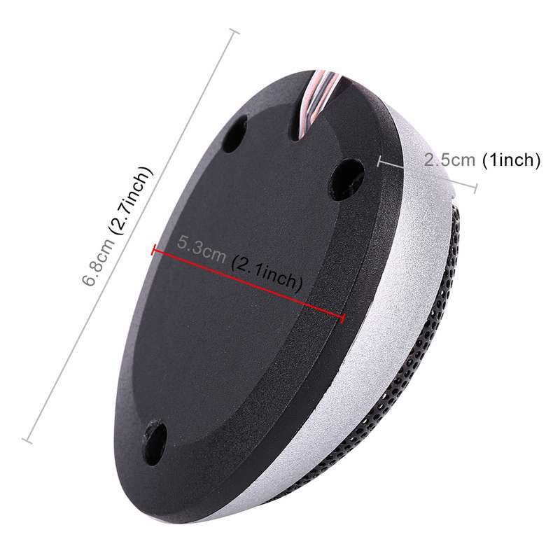 2 PCS CQS-106 1000W 98dB Car Dome Tweeter Audio Loudspeaker Treble Speaker