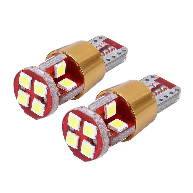 2 PCS T10 3W Constant Current Car Clearance Light with 12 SMD-3030 Lamps, DC 9-18V(Ice Blue Light)