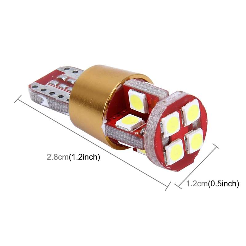 2 PCS T10 3W Constant Current Car Clearance Light with 12 SMD-3030 Lamps, DC 9-18V(Ice Blue Light)