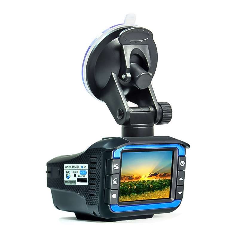 HD 720P 2.4 inch Video Camera Recorder DVR + Radar Detector, SQ Program, Support G-sensor / Night Vi