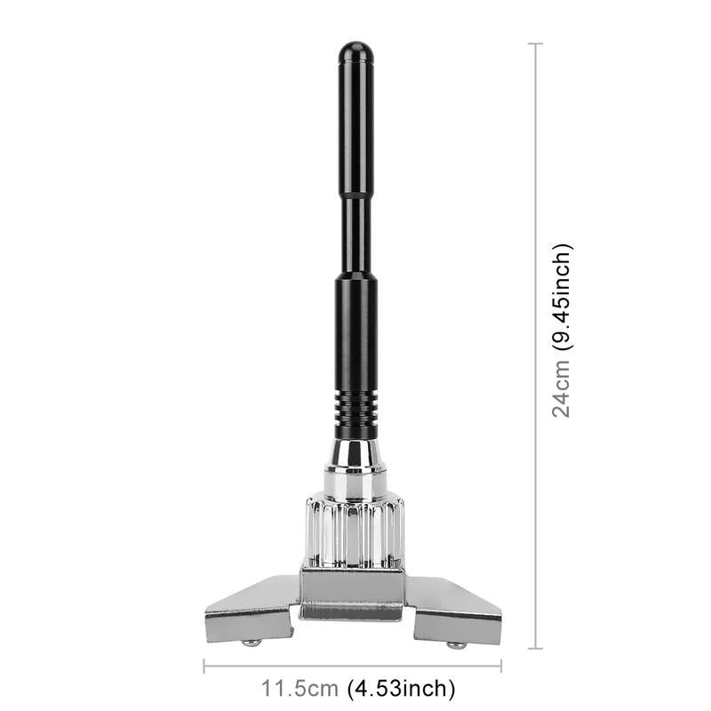 PS-401 Modified Car Antenna Aerial, Size: 24.5cm x 7.3cm (Silver)