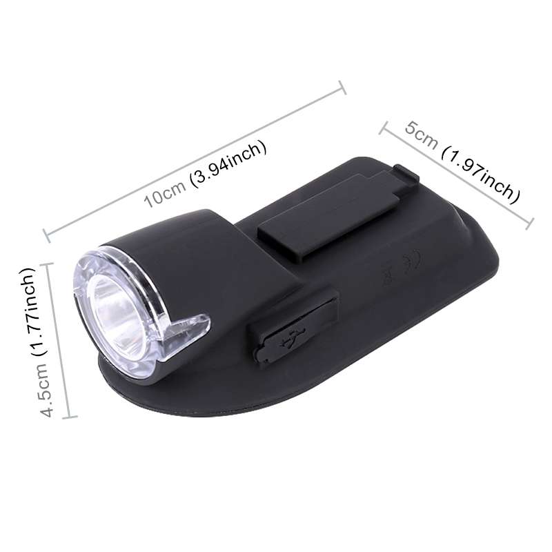 3W 240LM USB Solar Energy Motorcycle / Bicycle Front Light (Black)