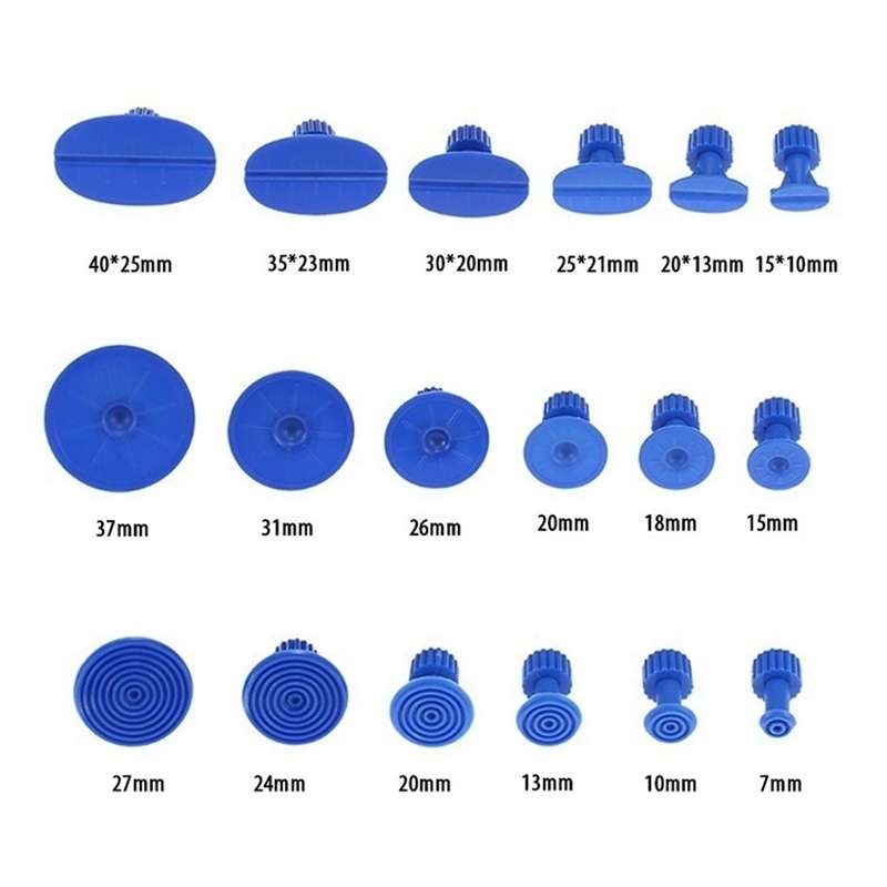 56 in 1 Auto PDR Plastic Ding Glue Tabs Paintless Dent Removal Car Repair Tools Kits Glue Puller Set