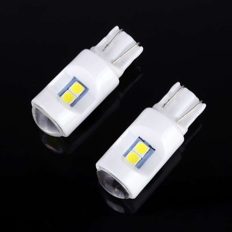 2 PCS T10 / W5W / 194 DC 12V 1.2W 6LEDs SMD-3030 Car Reading Lamp Clearance Light, with Projector Le