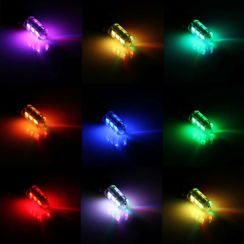 2 PCS 3W Auto Flash Strobe Fade Smooth Remote Controlled Colorful LED Clearance Decorative Light wit