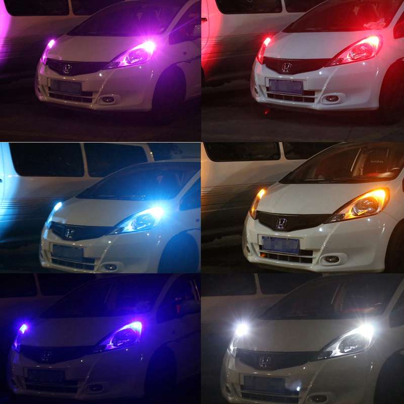2 PCS 3W Auto Flash Strobe Fade Smooth Remote Controlled Colorful LED Clearance Decorative Light wit