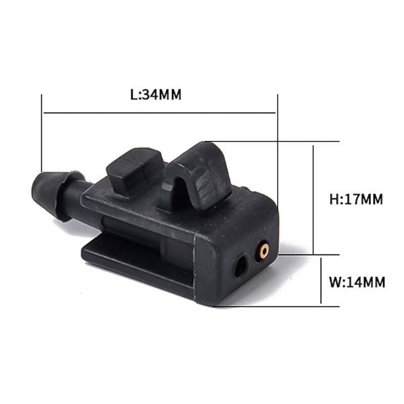 2 PCS Windshield Washer Wiper Jet Water Spray Nozzle Buckle 8200082347 for 2005-2007 Renault Megana