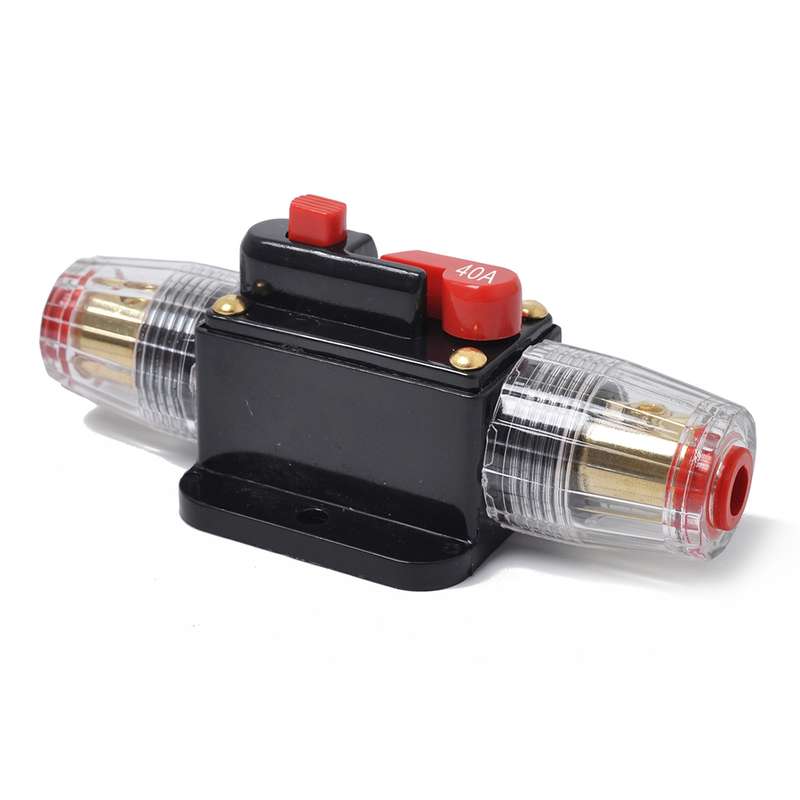 DC 12-24V Car Circuit Breaker Stereo Audio Fuse Holder Insurance 40A Fuse