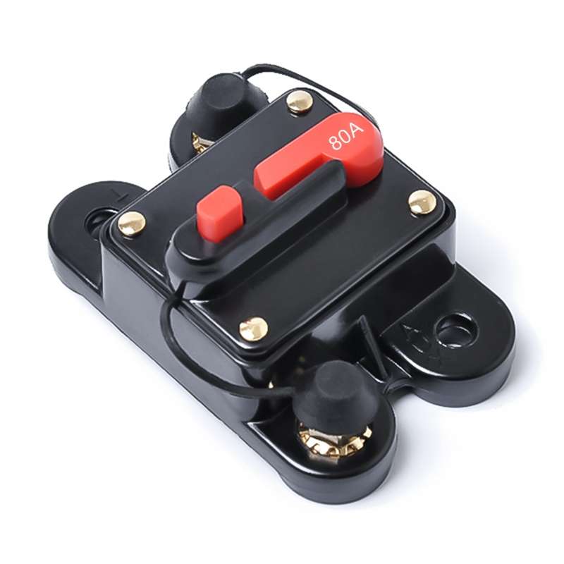 80A DC 12-24V Car Audio Stereo Circuit Breaker Automatic Reset Fuse Holder