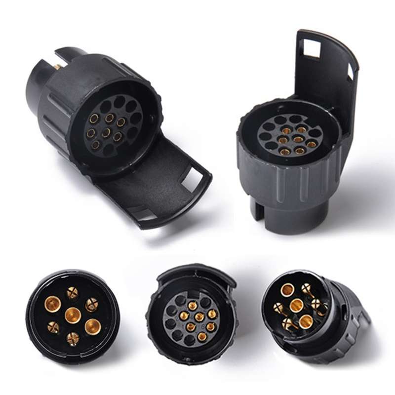 12V 7Pin to13Pin Car Plug Socket Wiring Connector Adapter Car Plug Socket for Trailer / Truck / Bus