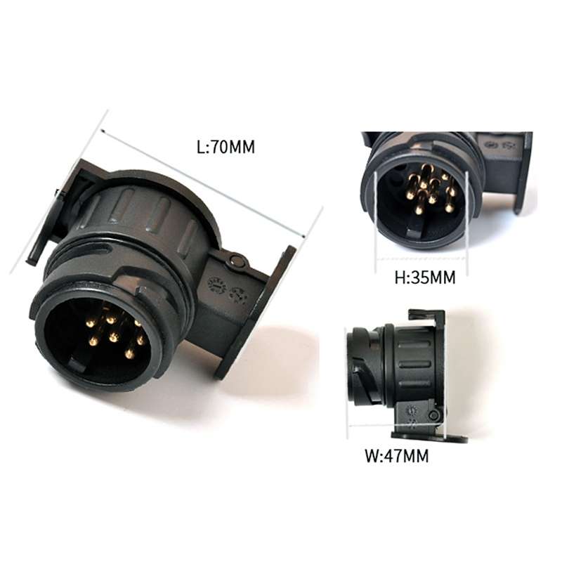 12V 13Pin to 7Pin Car Plug Socket Wiring Connector Adapter Car Plug Socket for Trailer / Truck / Bus