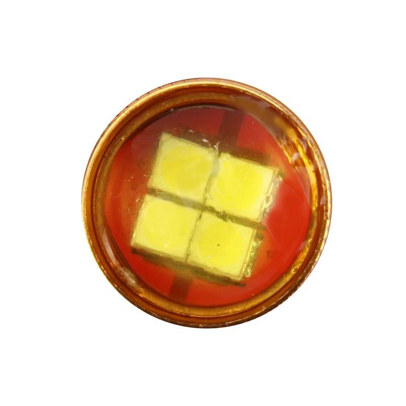 2 PCS 1156/BAU15S 10W 1000 LM Car Turn Lights with 28 SMD-3030 LED Lamps, DC 12V(Gold Light)
