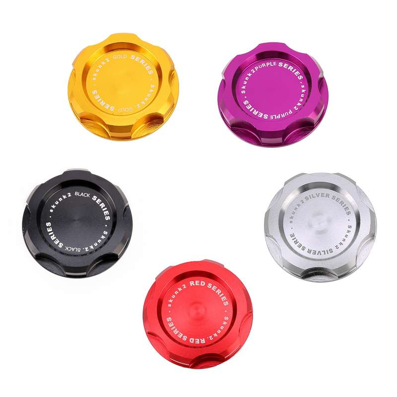 Car Modified Stainless Steel Oil Cap Engine Tank Cover for Honda, Size: 5.6 x 3.2cm(Black)
