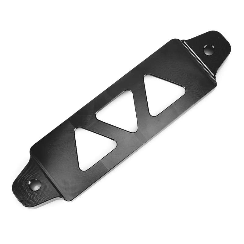 Universal Car Short Stainless Steel Battery Tie Down Clamp Bracket, Size: 17.2 x 4.4 x 1cm(Black)