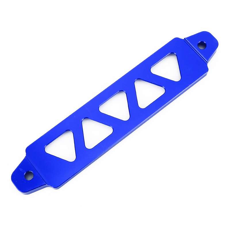 Universal Car Long Stainless Steel Battery Tie Down Clamp Bracket, Size: 21.6 x 4.4 x 1cm (Black)