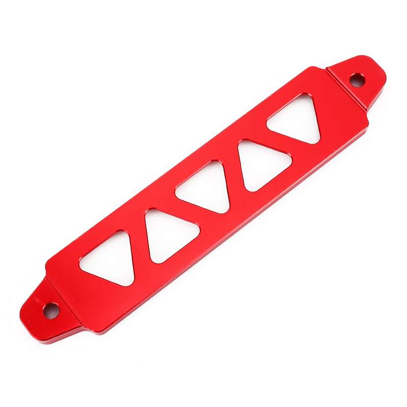Universal Car Long Stainless Steel Battery Tie Down Clamp Bracket, Size: 21.6 x 4.4 x 1cm (Black)