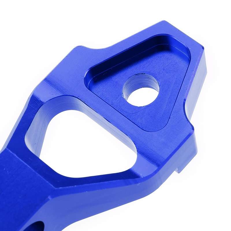 Universal Car Short Arch Stainless Steel Battery Tie Down Clamp Bracket, Size: 18.2 x 4.5 x 2cm (Blu