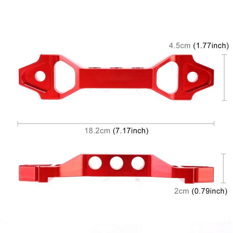 Universal Car Short Arch Stainless Steel Battery Tie Down Clamp Bracket, Size: 18.2 x 4.5 x 2cm (Blu
