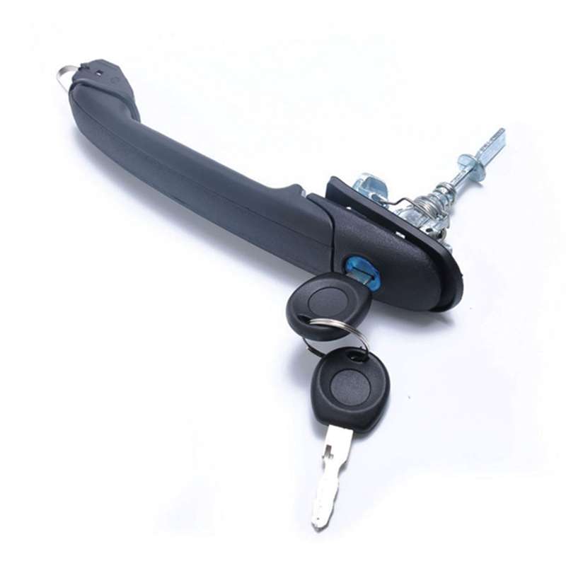 Car Front Door handle 6N0837207C, 66N0837207D + 2 Keys for Volkswagen Polo 1994-2001 / Sharan 1995-2