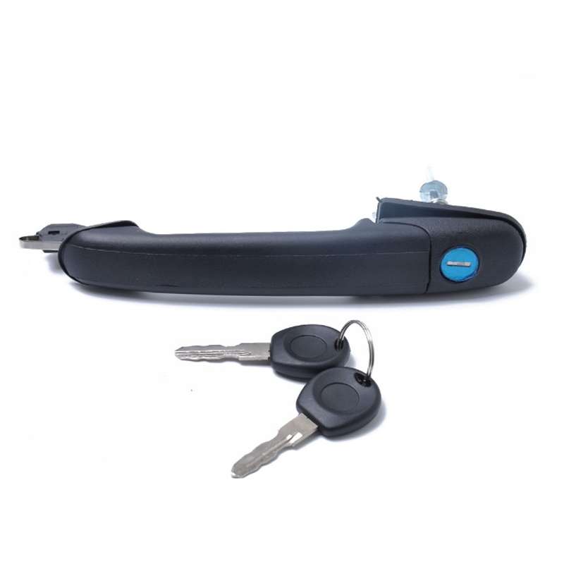 Car Front Door handle 6N0837207C, 66N0837207D + 2 Keys for Volkswagen Polo 1994-2001 / Sharan 1995-2