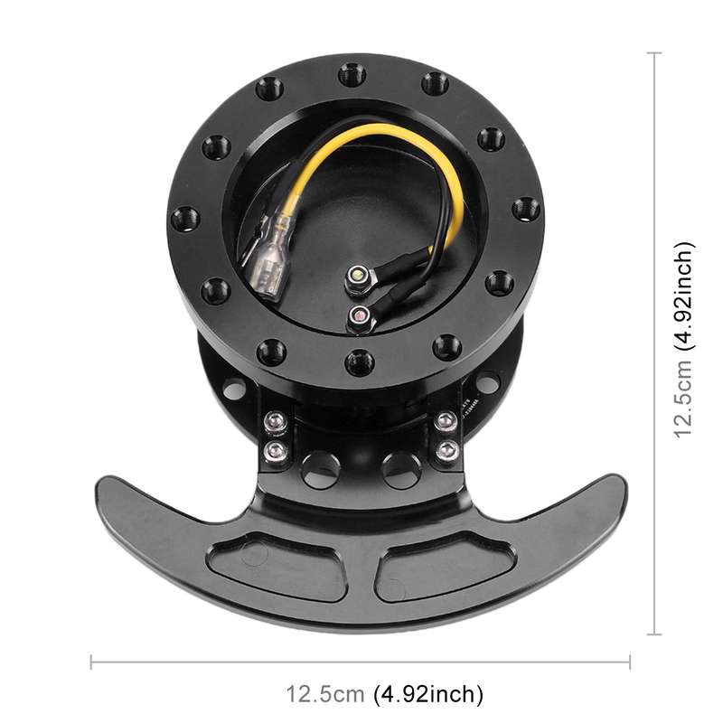 Car Tilt Racing Steering Wheel Quick Release Hub Kit Adapter Body Removable Snap Off Boss Kit(Black)