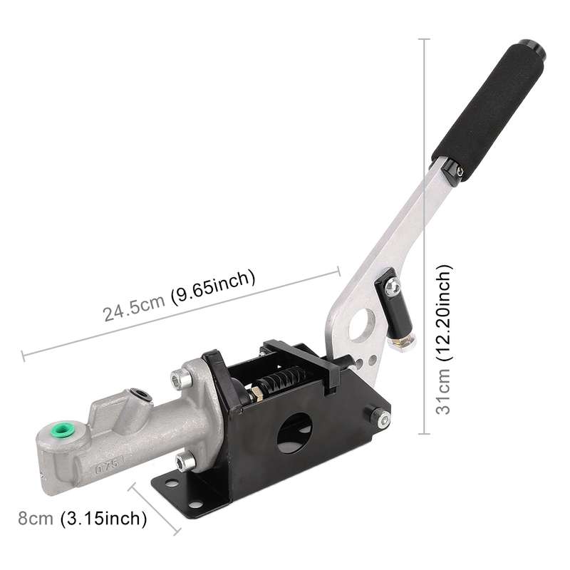 Car Modification Racing Hydraulic Drift Handbrake Short Straight Handle(Black)