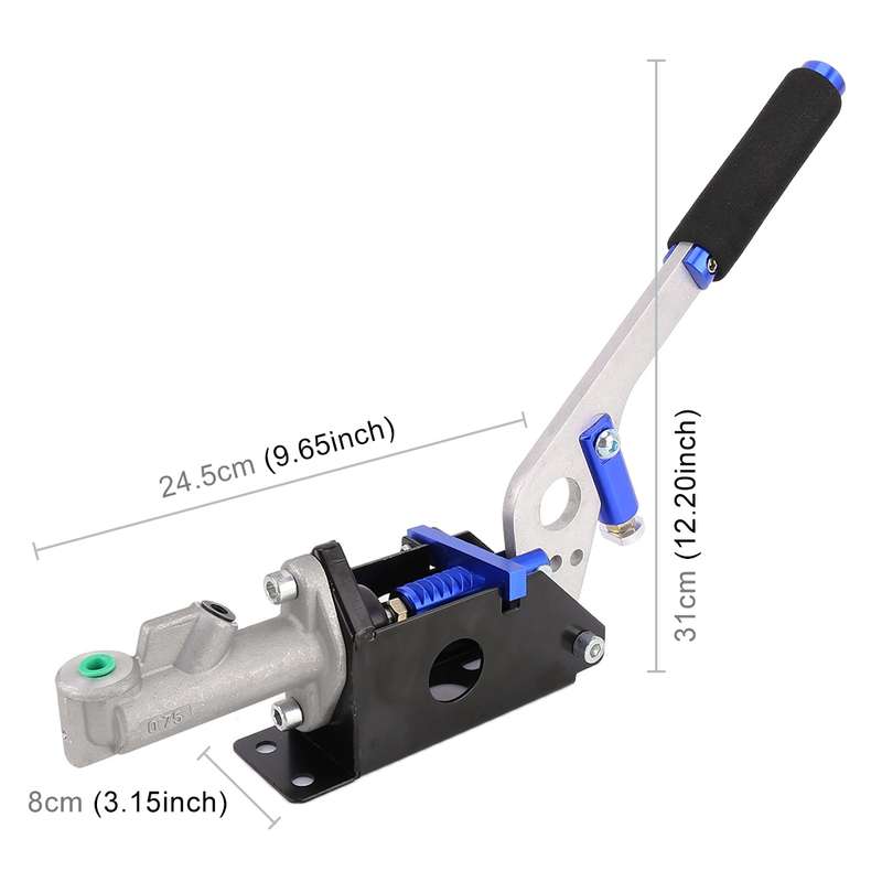 Car Modification Racing Hydraulic Drift Handbrake Short Straight Handle(Black)