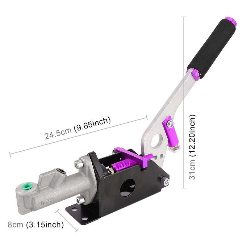 Car Modification Racing Hydraulic Drift Handbrake Short Straight Handle(Black)