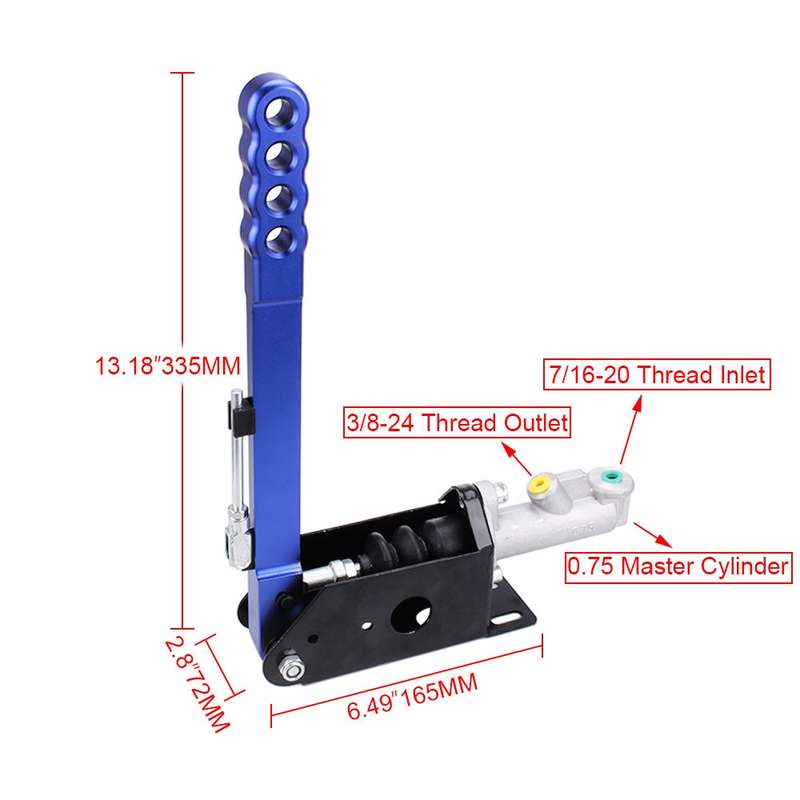 Car Modification Triangle Racing Hydraulic Drift Handbrake(Black)