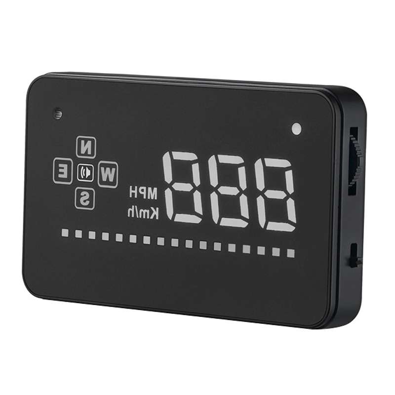A2 HUD 3.5 inch HD GPS Car Head Up Display, Speed & Over Speed Alarm, Compass, Freely Switch Between