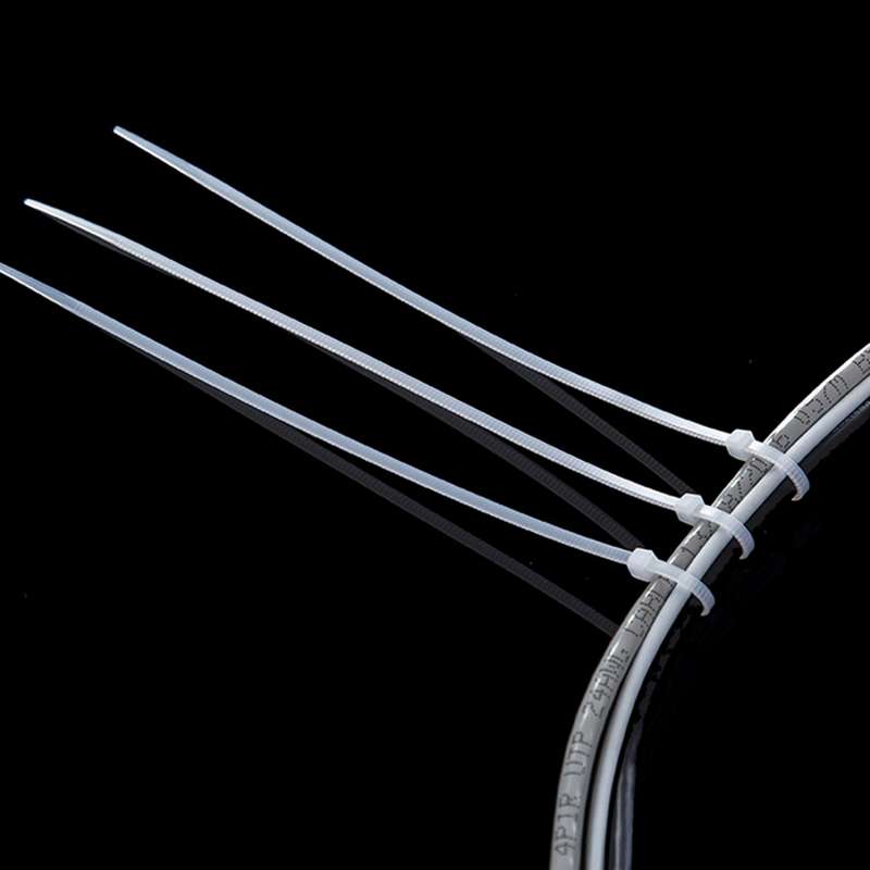 100pcs /Pack 8mm*200mm Nylon Cable Ties(Black)