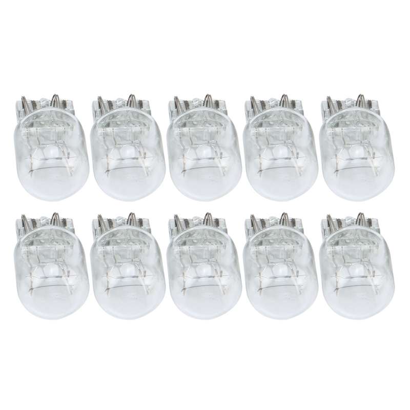 10 PCS 7443 3W Car Turn Light with Glass Shell, DC 12V (Warm White)