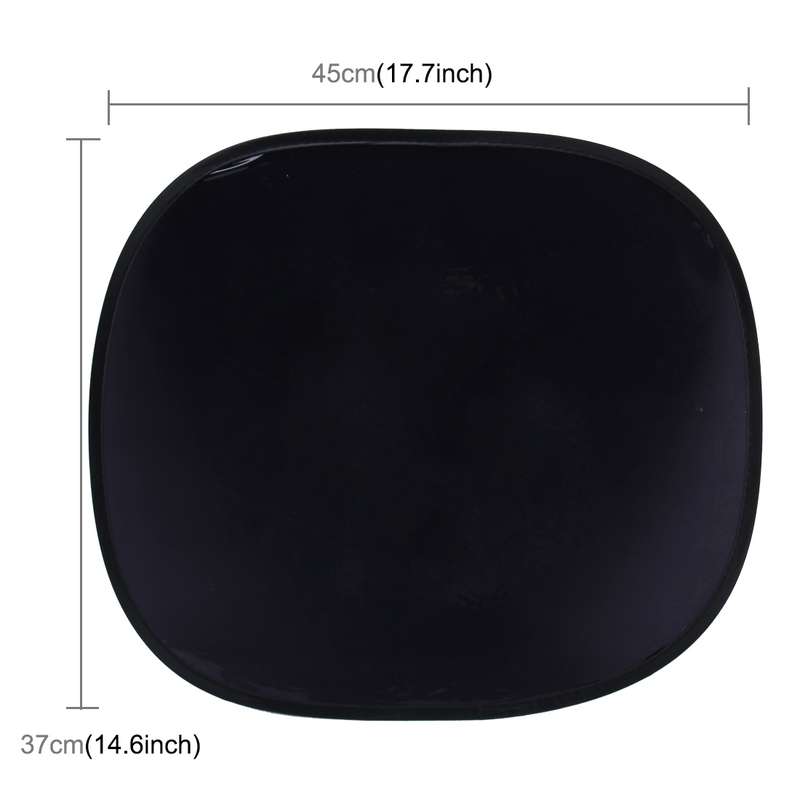 2 PCS Car Auto Sun Shades Side Window Sunshade Cover Block Static Cling Visor Shield, Size: 45cm...